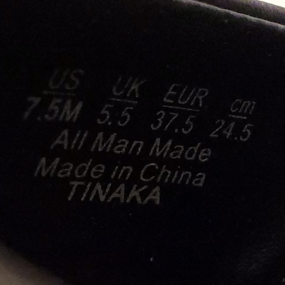 Franco Sarto Black Faux Leather Tinaka Sandals New - Picture 10 of 11